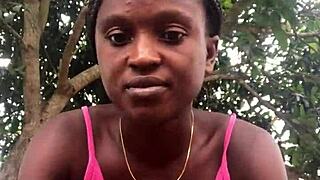 Crazy bitch unboxes package in front of strangers