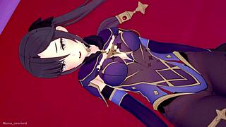 Mona Says She Wants to Get Fucked in Love Hotel in Genshin Impact Gameplay