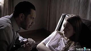 perverted psychiatrist bends over and fucks a petite troubled teen hard! 😈