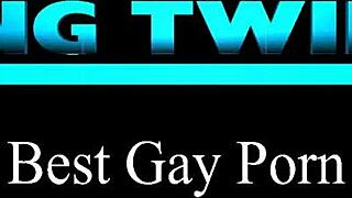 twink threesome with bareback action