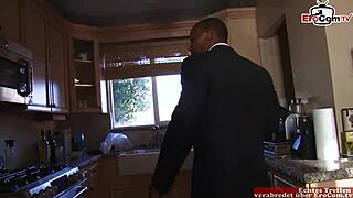 I watch busty dark haired slut with natural tits get a facial