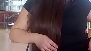 oops wrong hole anal fuck to the milf at the mall ends with creampie