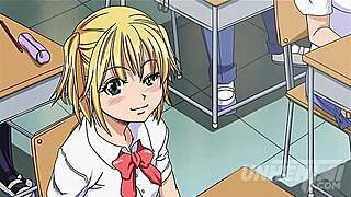 lesbian teacher tries big cock. uncensored hentai!