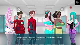 i'm watching this old slut with big tits deepthroat monster cock in threesome, it's so hot