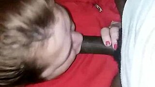 First time sucking this dick, she's getting sloppy with that cock