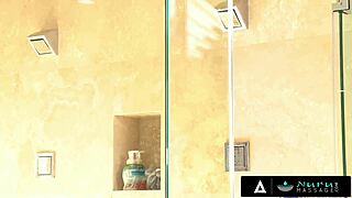 Sexy Asian Masseuse Deepthroats Huge Cock In Nuru Massage