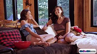 straight chick dared to kiss her lesbian girlfriend