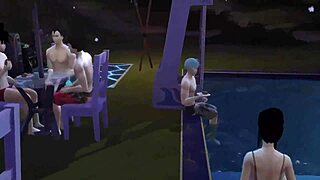 dragon ball hentai episode 45: mothers and wives get ass fucked in pool orgy