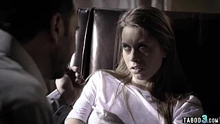 perverted psychiatrist bends over and fucks a petite troubled teen hard! 😈