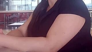 oops wrong hole anal fuck to the milf at the mall ends with creampie