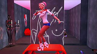 Audacious Harley Quinn Becomes Sex Slave To Perverted Big Members For Rough Anal Sex And Bukkake In Porn Parody Sims Me Hentai SFM