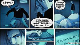 Blonde fucks robot dolls in threesome.