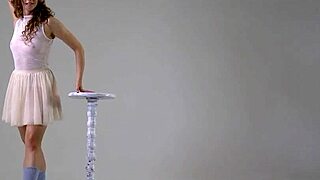 flexible teen urusula fe stretches naked in wild gym action