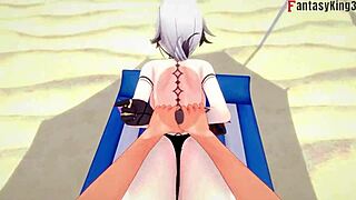 Arlecchino Fucking In Bikini On Beach!