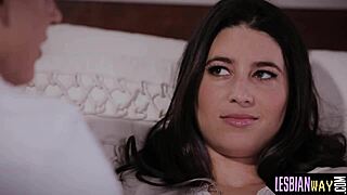 the seductive milf is queening the cute babe, it's so hot