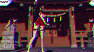 reim touhou pinkcat in 3d cartoon anime hentai