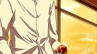 lesbian teacher tries big cock. uncensored hentai!