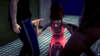 check out this 3d hs2 gang bang animation 😍