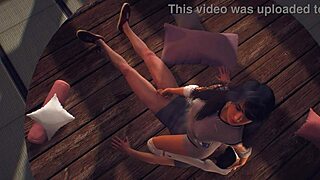 femdom face sitting in yoga class