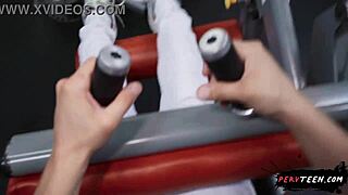 Caught masturbating in gym locker room