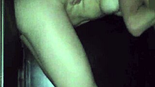 GLORY HOLE! SKINNY GIRL GETS FUCKED IN FRONT OF HER CUCKOLD HUSBAND!