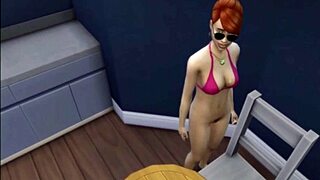 Marjorie's solo pleasure in The Sims 4: Wicked Whimsville SE Episode 2