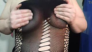 Kyra Hellfire counts down with natural big boobs in JOI