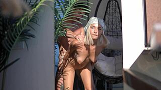 Young Australian babe goes wild for cash deal.