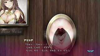 Oh, big sister is sucking me through the wall hole!