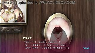 Oh, big sister is sucking me through the wall hole!