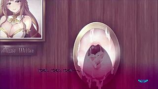 Oh, big sister is sucking me through the wall hole!