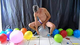 balloon play with horny gay dilf richard lennox