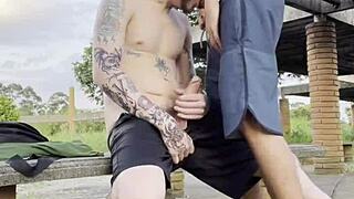 Young Guys Fucking Publicly In The Square?