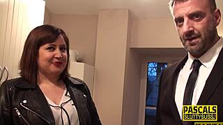 Chubby Submissive Skank Pleasures Cock Before Getting Taken