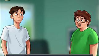 Summertime Saga bölüm 136 çizgi anime hentai sahneleri içeriyor