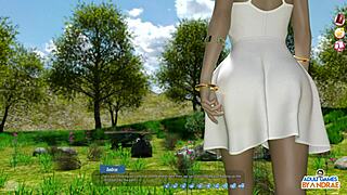 ep32 recreational fun with the hotties, helping teen 18+ lesbians in a 3some blowjob and big tits group action