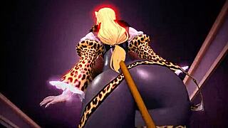 kiki with big tits walks fully in cute 3d cartoon