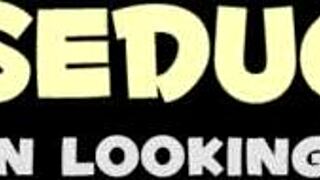 Adorable teen 18+ and hot milf make his big cock twitch hard