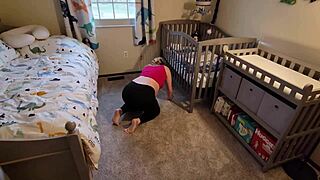 Pregnant stepmother got stuck under the crib, help!