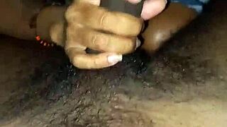 neighbor gives wet oral to careless woman in caribbean setting