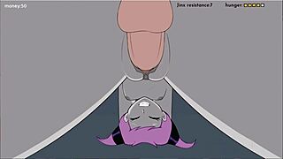 In 18titans ep26, Raven and Jinx have some wild sex scenes