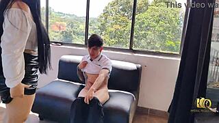 Professor Antonella Teaches Young Student A Lesson By Fucking Him In Dorm