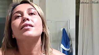 Intimate Bathroom Masturbation with Smoking and Extreme Squirting Orgasm Convulsions