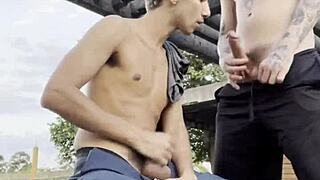 Young Guys Fucking Publicly In The Square?