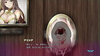 Oh, big sister is sucking me through the wall hole!