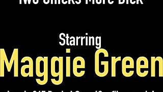 Thick blonde maggie green has pussy & dick fucking threesome