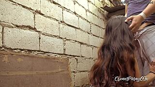 Pinay cheating scandal with kumpare in outdoor creampie action.