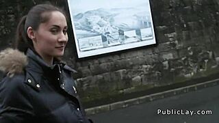 Watch this couple bang indoors after public pickup