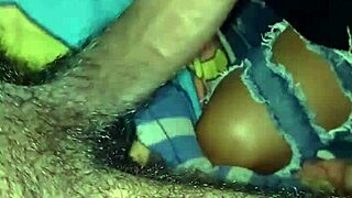 neighbor gives wet oral to careless woman in caribbean setting