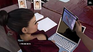 My cute roommate finishes the threesome with toys and fingering.